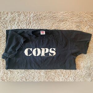 Vintage 90s COPS tv show t-shirt